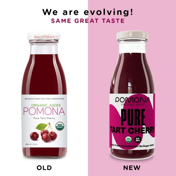 Pomona Organic Juices Pure Tart Cherry Juice, Cold Pressed Organic Juice, Non-GMO, No Sugar Added - Image 3