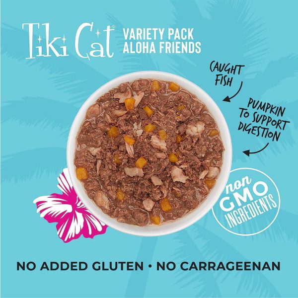 Tiki Cat Aloha Friends Variety Pack, Seafood Flavors with Pumpkin, Wet, High-Protein - Image 3