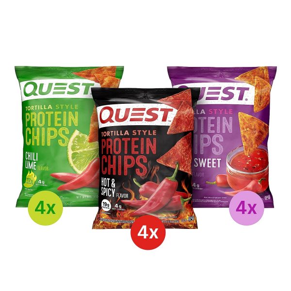 Quest Nutrition Tortilla Style Protein Chips, Spicy Variety Pack